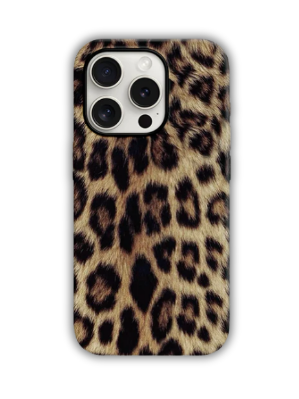 Leopar Desenli Lüx Premium İçi Kadifeli Telefon Kılıfı KOD 605