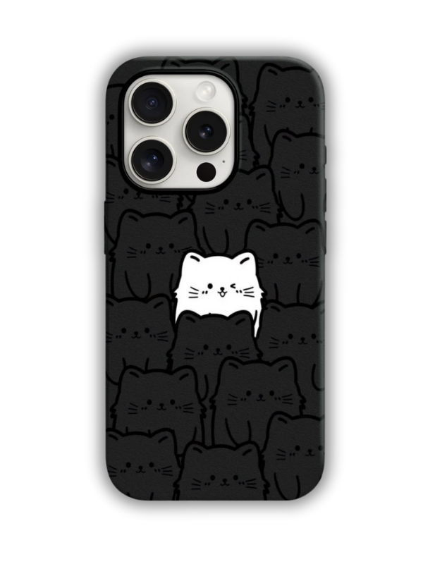 Kedi Desenli Lüx Premium İçi Kadifeli Telefon Kılıfı KOD 430