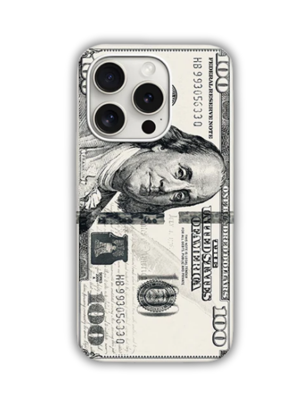 Dollar Desenli Lüx Premium İçi Kadifeli Telefon Kılıfı KOD 576