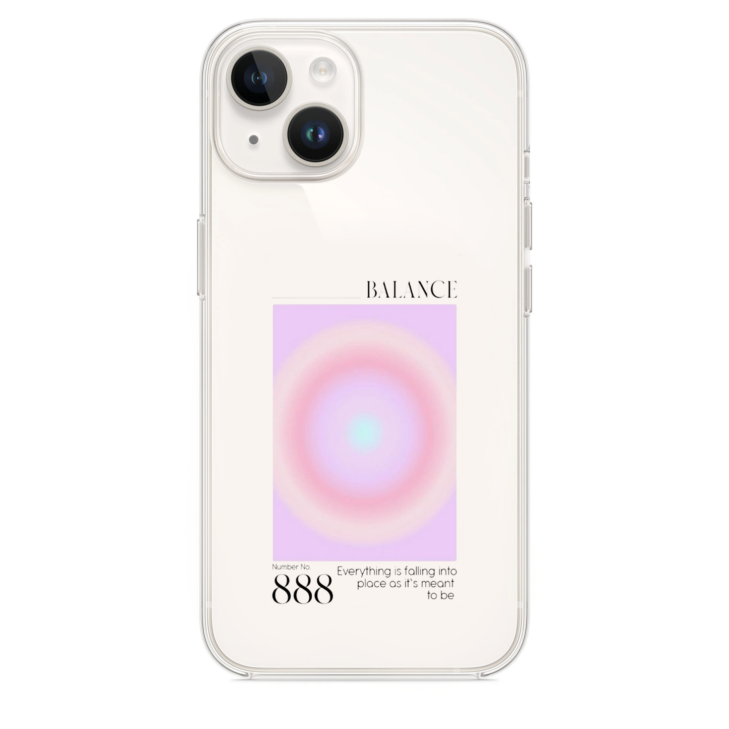888 Desenli Luxury Limited Edition Şeffaf Telefon Kılıfı KOD 008