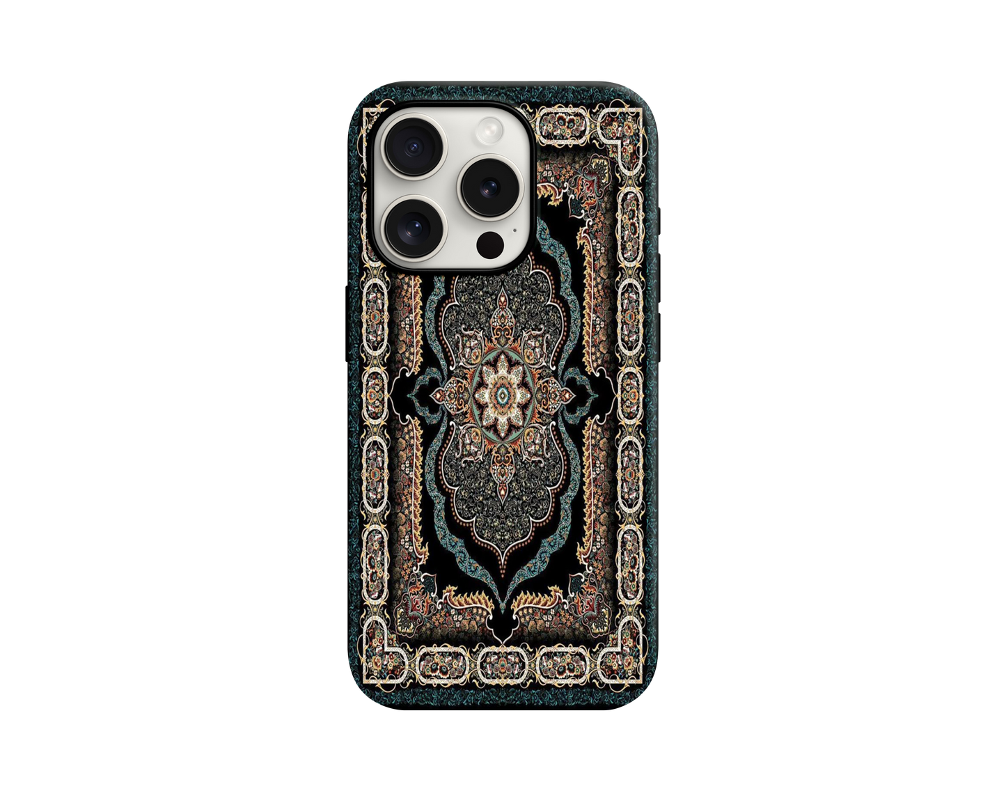 Ethnic Desenli Lüx Premium İçi Kadifeli Telefon Kılıfı KOD 664