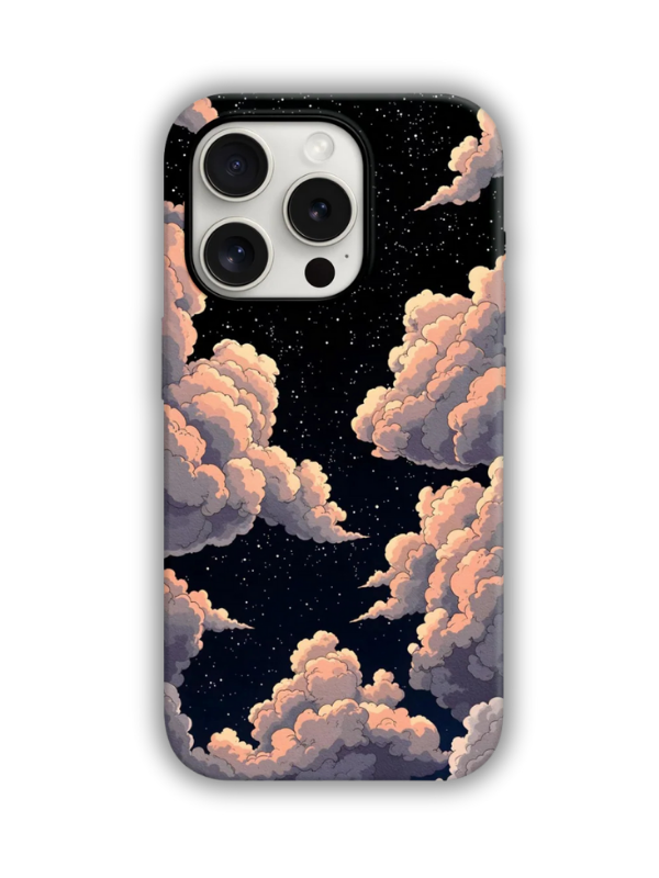 Clouds Desenli Lüx Premium İçi Kadifeli Telefon Kılıfı KOD 650