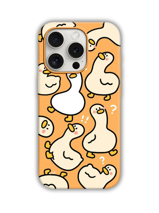 Duck Desenli Lüx Premium İçi Kadifeli Telefon Kılıfı KOD 688