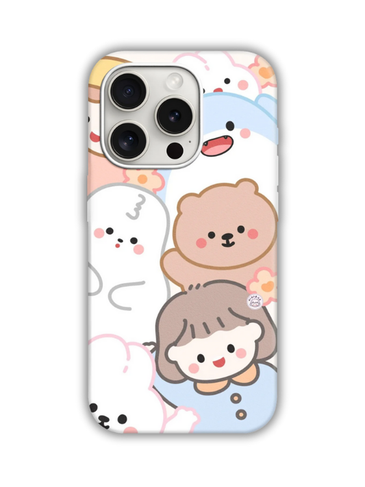 Bears Desenli Lüx Premium İçi Kadifeli Telefon Kılıfı KOD 700