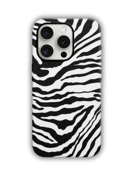 Zebra Desenli Lüx Premium İçi Kadifeli Telefon Kılıfı KOD 492