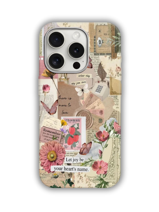 Let Joy Be Desenli Lüx Premium İçi Kadifeli Telefon Kılıfı KOD 437