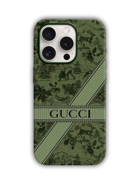 Gucci Desenli Lüx Premium İçi Kadifeli Telefon Kılıfı KOD 555