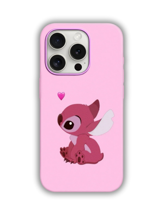 Stitch Desenli Lüx Premium İçi Kadifeli Telefon Kılıfı KOD 463