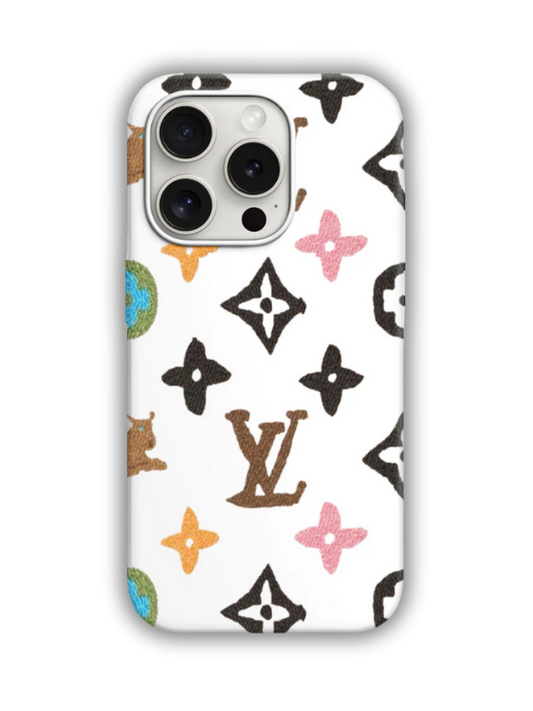 LV Desenli Lüx Premium İçi Kadifeli Telefon Kılıfı KOD 627