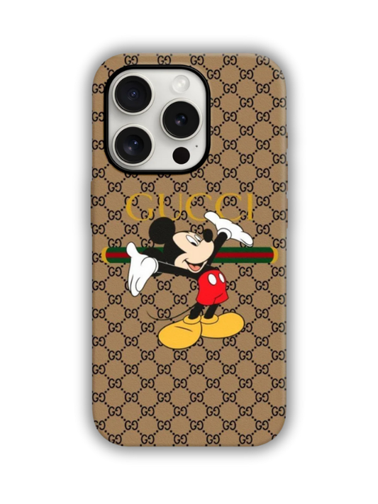 Gucci Mickey Desenli Lüx Premium İçi Kadifeli Telefon Kılıfı KOD 497