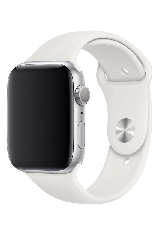 Apple Watch 41/40/38 Mm Series 10(42MM)/9/8/7/6/5/4/3/se Uyumlu Kordon Beyaz