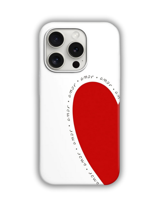 Amor Desenli Lüx Premium İçi Kadifeli Telefon Kılıfı KOD 502