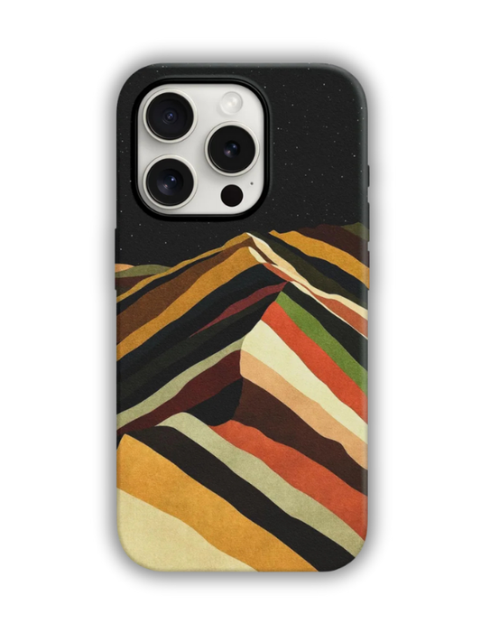 Mountain Desenli Lüx Premium İçi Kadifeli Telefon Kılıfı KOD 488