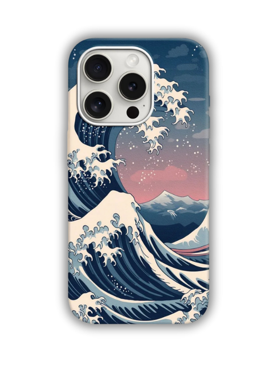 Waves Desenli Lüx Premium İçi Kadifeli Telefon Kılıfı KOD 477