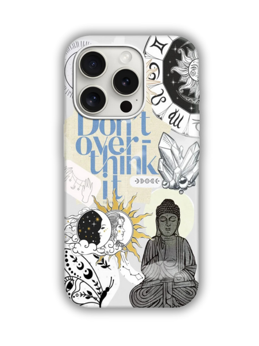 Don't Overthink Desenli Lüx Premium İçi Kadifeli Telefon Kılıfı KOD 527