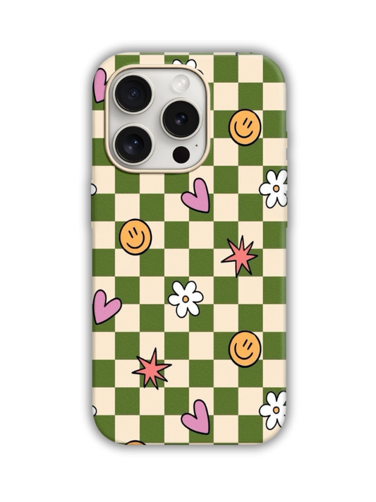 Flowers Desenli Lüx Premium İçi Kadifeli Telefon Kılıfı KOD 669