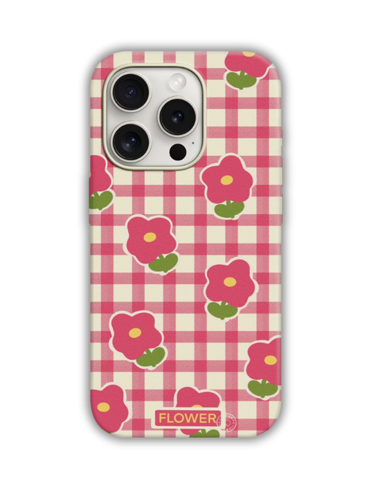 Flowers Desenli Lüx Premium İçi Kadifeli Telefon Kılıfı KOD 718