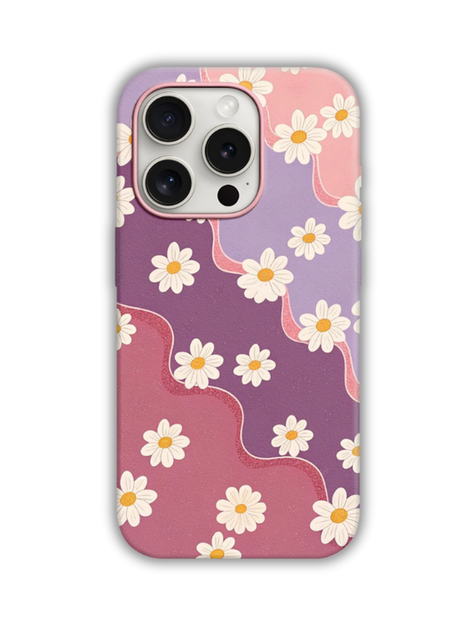 Flowers Desenli Lüx Premium İçi Kadifeli Telefon Kılıfı KOD 699