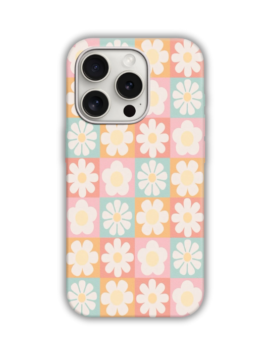 Flowers Desenli Lüx Premium İçi Kadifeli Telefon Kılıfı KOD 677
