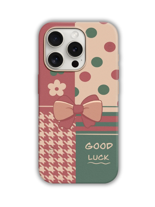 Good Luck Desenli Lüx Premium İçi Kadifeli Telefon Kılıfı KOD 725