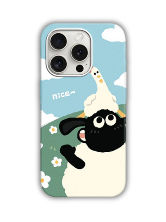 Nice Shaun Desenli Lüx Premium İçi Kadifeli Telefon Kılıfı KOD 565