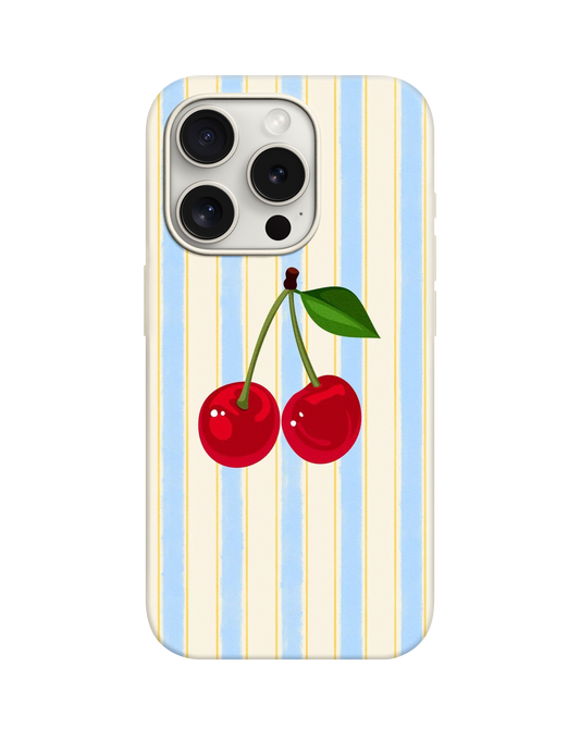 Cherry Desenli Lüx Premium İçi Kadifeli Telefon Kılıfı KOD 740