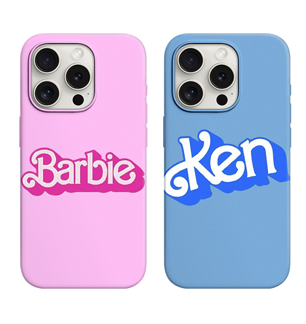 Barbie / Ken Desenli Lüx Premium İçi Kadifeli Couple Telefon Kılıfı KOD 532/533