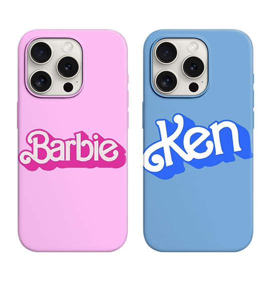 Barbie / Ken Desenli Lüx Premium İçi Kadifeli Couple Telefon Kılıfı KOD 532/533