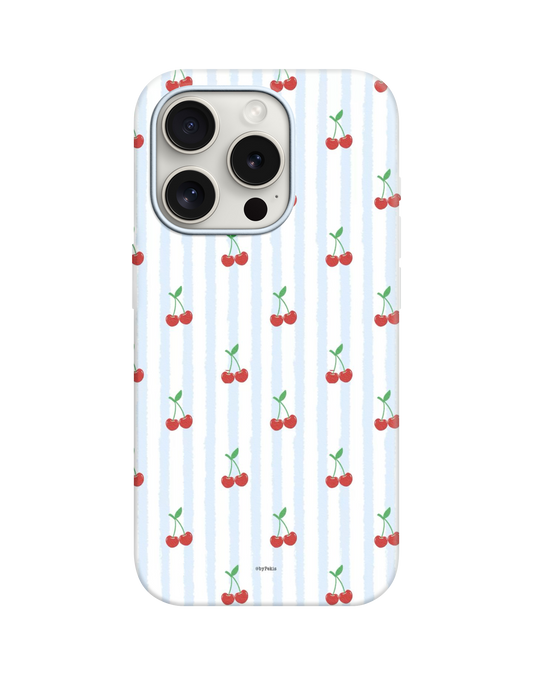 Cherry Desenli Lüx Premium İçi Kadifeli Telefon Kılıfı KOD 739