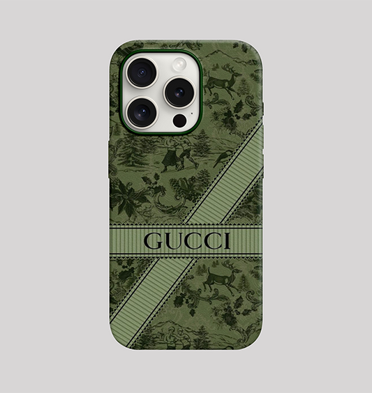 Gucci Desenli Lüx Premium İçi Kadifeli Telefon Kılıfı KOD 555