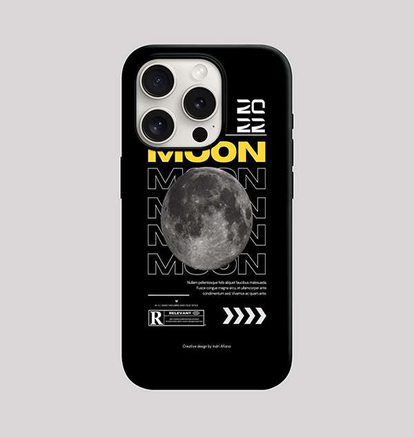 Moon Desenli Lüx Premium İçi Kadifeli Telefon Kılıfı KOD 563