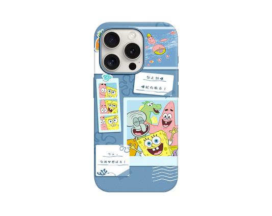 Sponge Desenli Lüx Premium İçi Kadifeli Telefon Kılıfı KOD 660