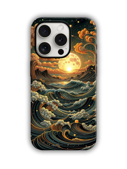 Clouds Desenli Lüx Premium İçi Kadifeli Telefon Kılıfı KOD 405