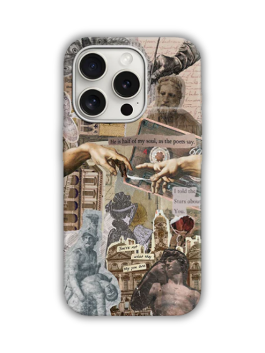 Mythology Desenli Lüx Premium İçi Kadifeli Telefon Kılıfı KOD 562