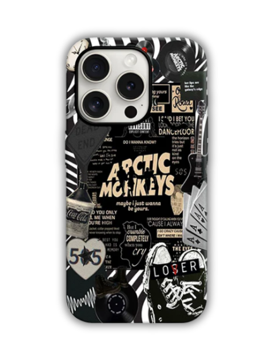Artic Monkeys Desenli Lüx Premium İçi Kadifeli Telefon Kılıfı KOD 593
