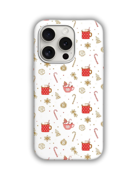Christmas Desenli Lüx Premium İçi Kadifeli Telefon Kılıfı KOD 614