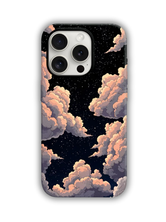 Clouds Desenli Lüx Premium İçi Kadifeli Telefon Kılıfı KOD 650